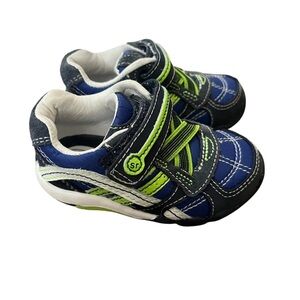Stride Rite Declan Sneakers- Blue and green-Boys size 4